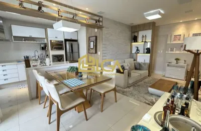 Apartamento 1 suíte, 65m², decorado e porteira fechada – pompéia, santos