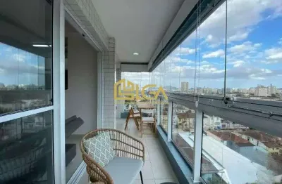Excelente apartamento de 1 dormitório com ampla área de lazer - boqueirão!