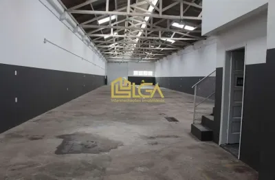 Armazém 639m² com escritórios para locação – campos melo, santos