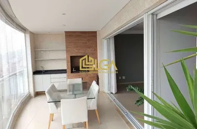 Apto 117m², varanda gourmet, 3 dorms (1 suíte) – gonzaga, santos