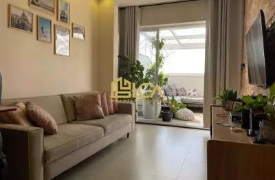 Apartamento garden no condomínio inside – vila mathias, santos