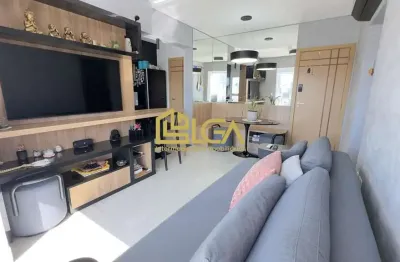 Apto 53m², varanda envidraçada e lazer completo – embaré, santos