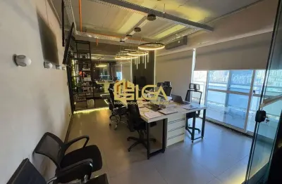 Barão office - sala comercial mobiliada · 52m² · sacada · 1 vaga