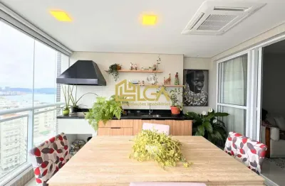 Apartamento alto padrão · 3 suítes · 134m · varanda gourmet · boqueirão – santos