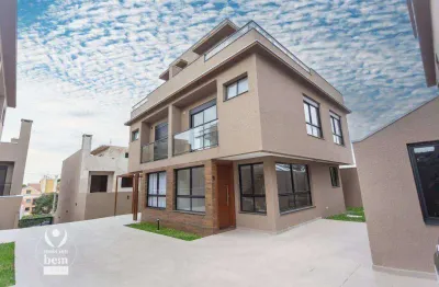 Sobrado com terraço, 3 quartos sendo 1 suíte  à venda por r$ 830.000 - tingui - curitiba/pr