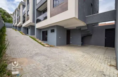 Sobrado com 126 m² , 3 quartos sendo 1 suíte, 2 vagas, churrasqueiras à venda por r$ 780.000 - guabirotuba - curitiba/pr
