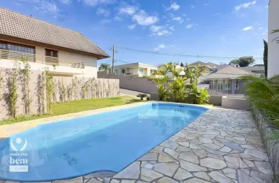Sobrado com 244 m², 3 suítes, sala intima , condominio fechado com piscina e salão de festas à venda por r$ 1.290.000 - campo comprido - curitiba/pr