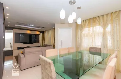 Sobrado em condomínio fechado com 3 suítes, 2 vagas, área gourmet à venda, 160 m² por r$ 869.900 - xaxim - curitiba/pr