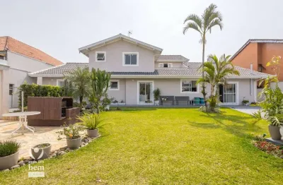 Aceita permuta 50% casa de 365m², amplo terreno de 1.219,00m², 5 suítes, piscina aquecida à venda por r$ 3.600.000 - jardim das américas - curitiba/pr