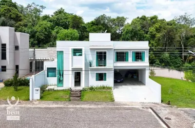 Estuda permuta até 800k - casa com 273m² em condomínio - 4 quartos (1 suíte) r$ 1.499.000 - rondinha, campo largo/pr.