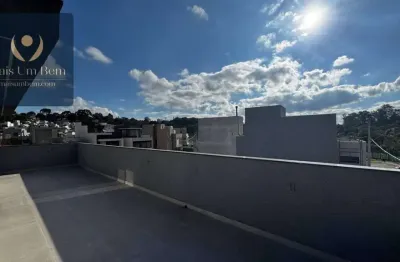 Sobrado tríplex com terraço em condomínio fechado com piscina, 3 suítes, 171 m² por r$ 1.290.000 - santa cândida - curitiba/pr