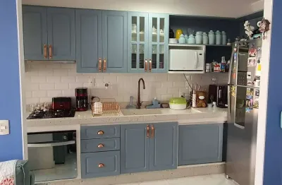 Apartamento com 72 m² 3 dormitorios sendo 1 suite e 2 vagas de garagens