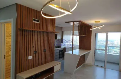 Apartamento com 2 dormitórios para alugar, 68 m² por r$ 3.799/mês - villa branca - jacareí/sp