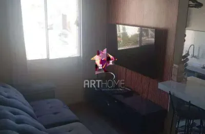 Apartamento para aluguel, 2 quartos, 1 vaga, vila valparaíso - santo andré/sp