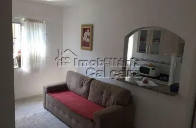 Apartamento para venda em praia grande, caiçara, 1 dormitório, 1 banheiro, 1 vaga