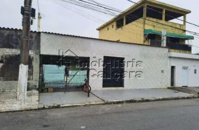 Casa para venda em praia grande, vila mirim, 1 dormitório, 1 banheiro, 5 vagas