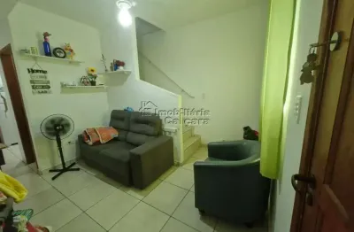 Casa em condomínio para venda em praia grande, vila sônia, 2 dormitórios, 2 banheiros, 1 vaga