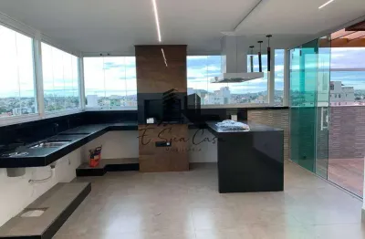 Cobertura 4 quartos (3 suítes) 1 banho social lavabos e 3 vagas de garagem