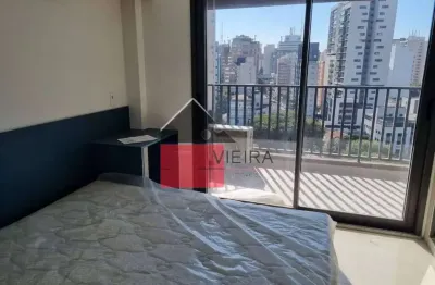 Studio com estrutura de lazer, tendo academia, piscina e salão de festas à venda, Paraíso, São Paul