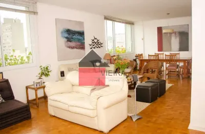 Apartamento à venda, 4 dormitórios, 2 vagas, 208m². Higienópolis, São Paulo, SP