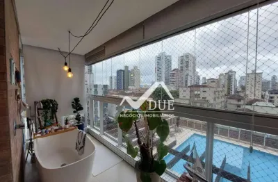 Apartamento com 3 dormitórios à venda, 159 m² por r$ 1.910.000,00 - embaré - santos/sp