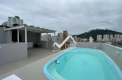 Cobertura com 3 dormitórios à venda, 177 m² por r$ 1.500.000 - campo grande - santos/sp