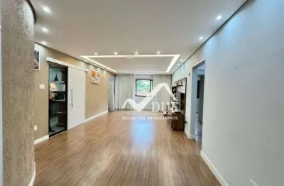 Apartamento com 2 dormitórios à venda, 105 m² por r$ 637.000,00 - marapé - santos/sp