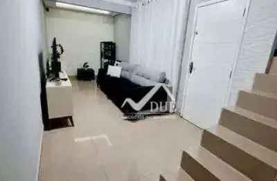 Sobrado à venda, 90 m² por r$ 380.000,00 - caneleira - santos/sp