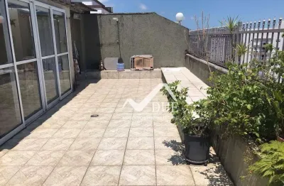 Cobertura com 3 dormitórios à venda, 215 m² por r$ 800.000,00 - boqueirão - santos/sp