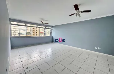 Apartamento com 3 dormitórios sendo 1 suite e dep completa deempragada na quadra da praia à venda, 137 m² por r$ 790.000 - gonzaga - santos/sp