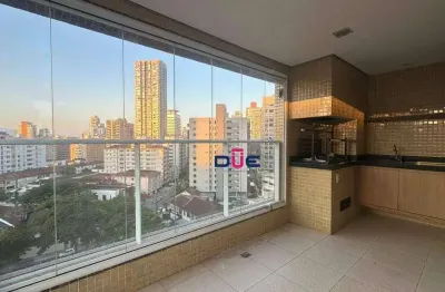 Apartamento com 3 dormitórios à venda, 131 m² por r$ 1.500.000,00 - gonzaga - santos/sp