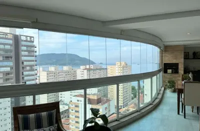 Apartamento com 3 dormitórios à venda, 204 m² por r$ 3.150.000,00 - embaré - santos/sp