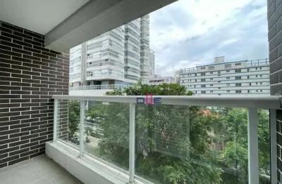 Apartamento quadra praia frente com 2 dormitórios à venda, 82 m² por r$  - aparecida - santos/sp