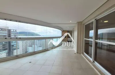 Apartamento com 4 dormitórios, 204 m² - venda por r$ 3.200.000,00 ou aluguel por r$ 18.000,00/mês - embaré - santos/sp