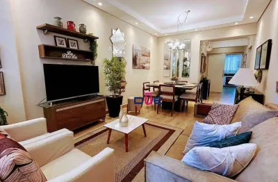 Apartamento com 3 dormitórios à venda, 112 m² por r$ 790.000,00 - boqueirão - santos/sp