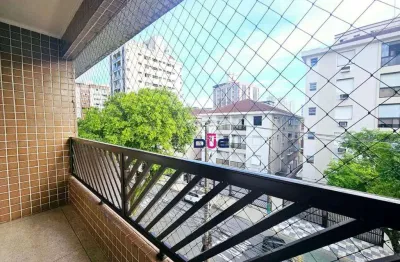 Apartamento com 3 dormitórios à venda, 111 m² por r$ 550.000 - embaré - santos/sp