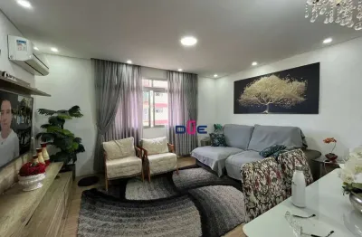 Apartamento com 3 dormitórios à venda, 120 m² por r$ 670.000 - embaré - santos/sp