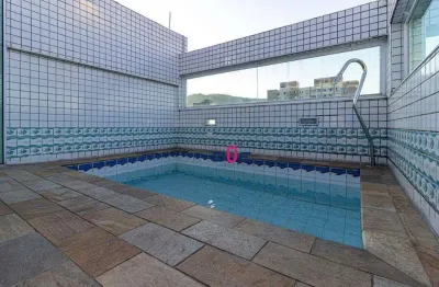 Cobertura com 3 dormitórios à venda, 170 m² por r$ 1.060.000,00 - campo grande - santos/sp