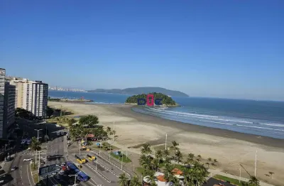 Apartamento 2 quartos, 1 vaga, vista mar - itararé - são vicente/sp