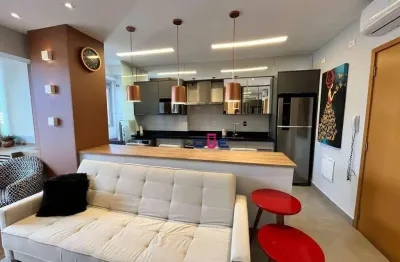 Apartamento com 1 dormitório para alugar, 46 m² por r$ 5.300/mês - boqueirão - santos/sp