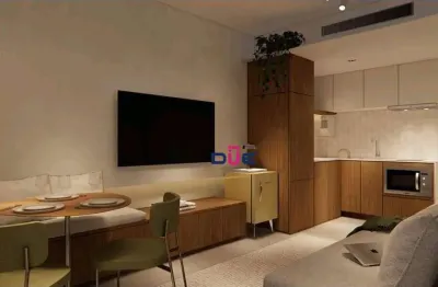 Apartamento tipo loft 1 dormitório à venda, 55 m² por r$ 695.000 - boqueirão - santos/sp