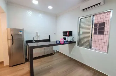 Kitnet para alugar, 22 m² por r$ 2.280/mês - gonzaga - santos/sp