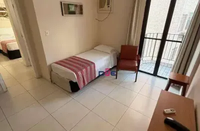 Flat mobiliado à venda no gonzaga – 1 dormitório, 36m², localização privilegiada!