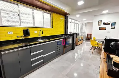 Apartamento com 3 dormitórios à venda, 102 m² por r$ 640.000 - ponta da praia - santos/sp