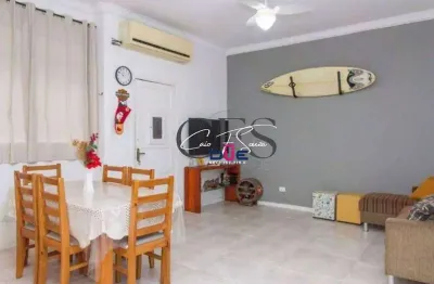 Apartamento com 2 dormitórios à venda, 79 m² por r$ 495.000 - boqueirão - santos/sp