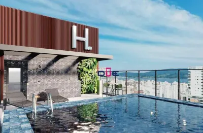 Apartamento à venda, 39 m² por r$ 650.000 - boqueirão - santos/sp