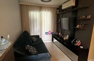 Apartamento 2 dormitórios, 1 suíte, vaga, no marapé – mobiliado e com lazer completo