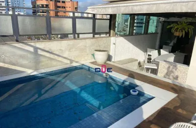 Cobertura duplex impecável com 4 dormitórios sendo 2 suítes, piscina, gourmet e 3 vagas