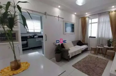 Apartamento com 2 dormitórios à venda, 69 m² por r$ 450.000 - boqueirão - santos/sp