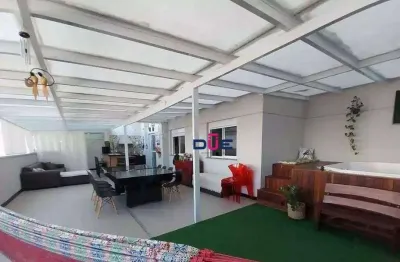 Apartamento garden com 2 dormitórios à venda, 154 m² por r$ 1.379.000,00 - campo grande - santos/sp